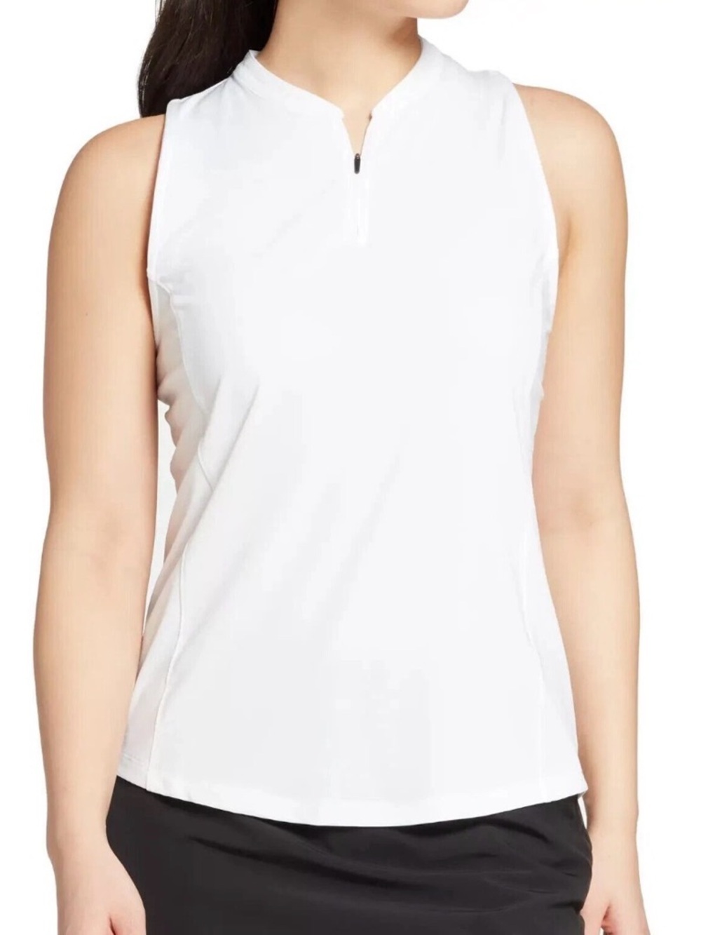 Slazenger Women’s Core Textured Blade Sleeveless Golf Polo -  White XXL